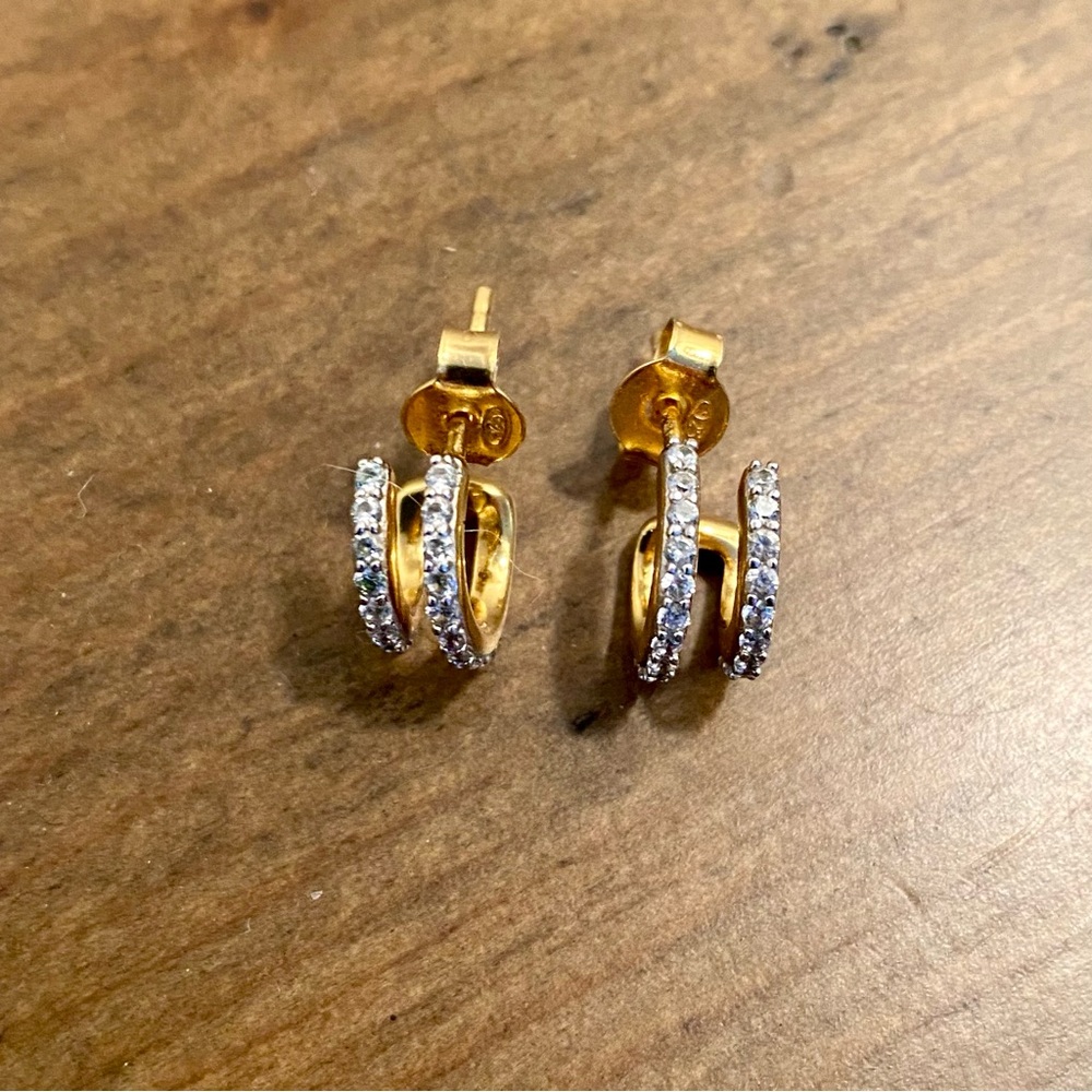 Missoma Double Pave Huggies